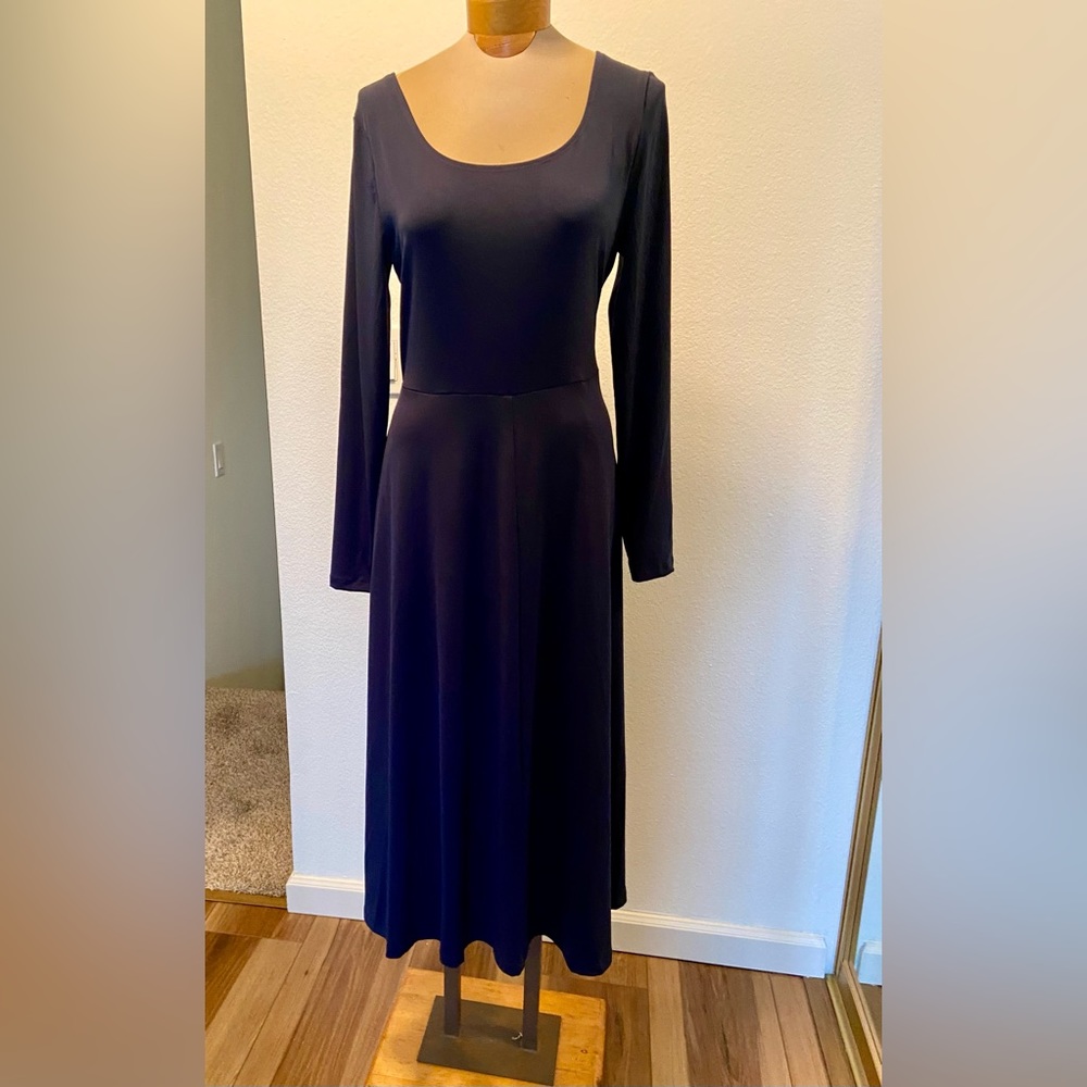 Alfani Navy Midi long sleeve Dress
